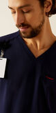 Derham 6 Pocket Scrub Top 01